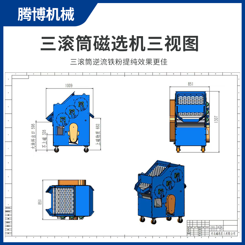 三滚筒磁选机三视图.jpg 三滚筒磁选机三视图.jpg
